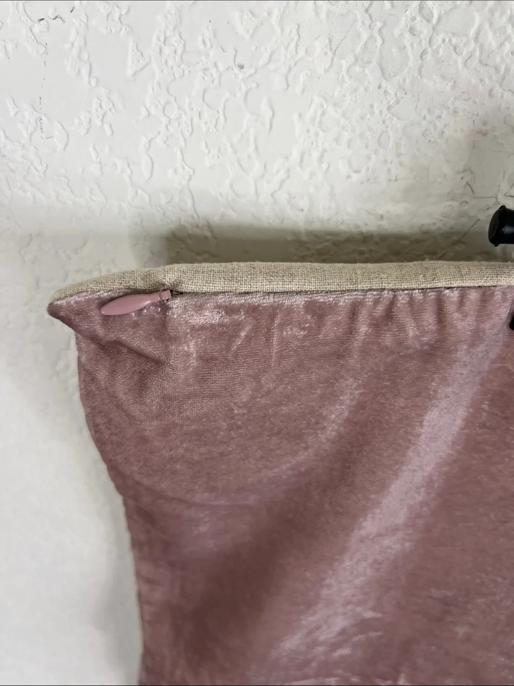 West Elm Lush Pink Velvet Pillow Cover